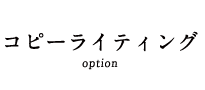 コピーライティング option
